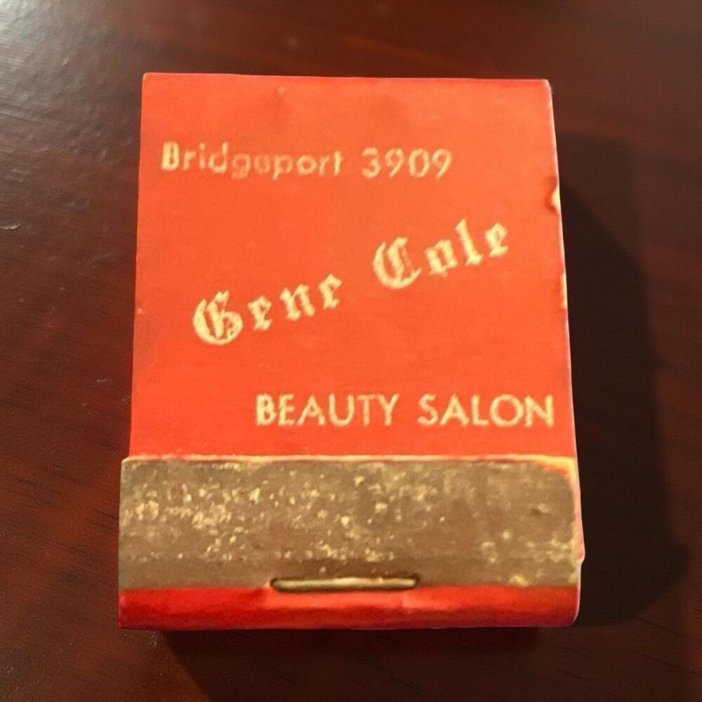 Vintage Gene Cole Salon Matchbook “Soapless Oil Shampoo Finger Wave” Only .75